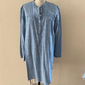 Long sleeve baby blue dress
